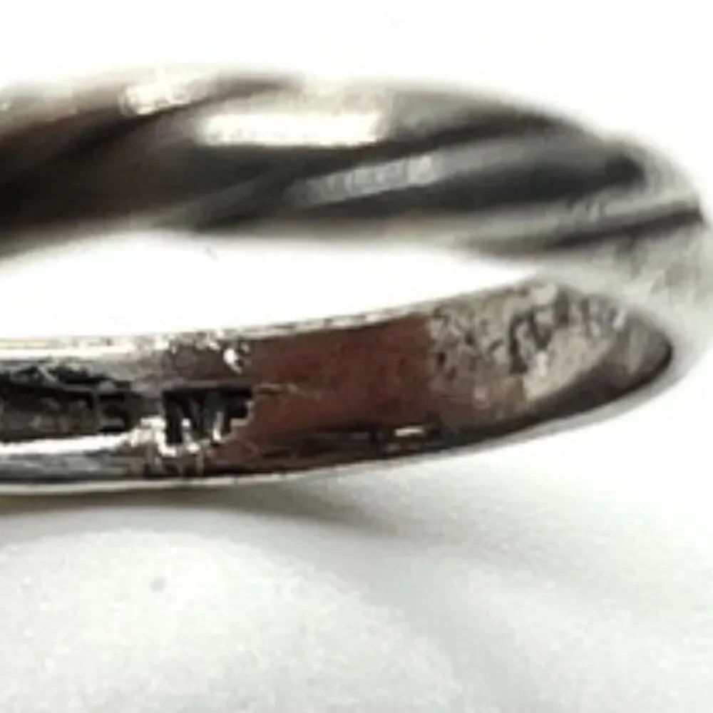 STERLING SILVER RING 925 Three Stone CZ Anniversary Promise Size 6.5
